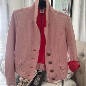CAbi Pink Textured Blazer